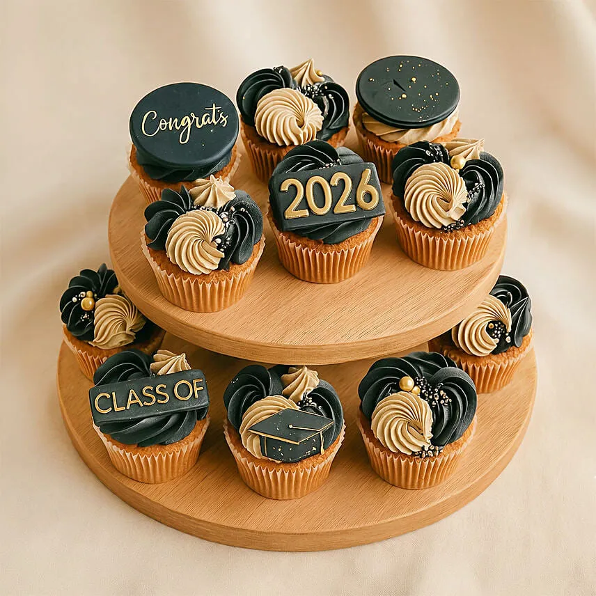 Graduation Luxe Cupcake Set