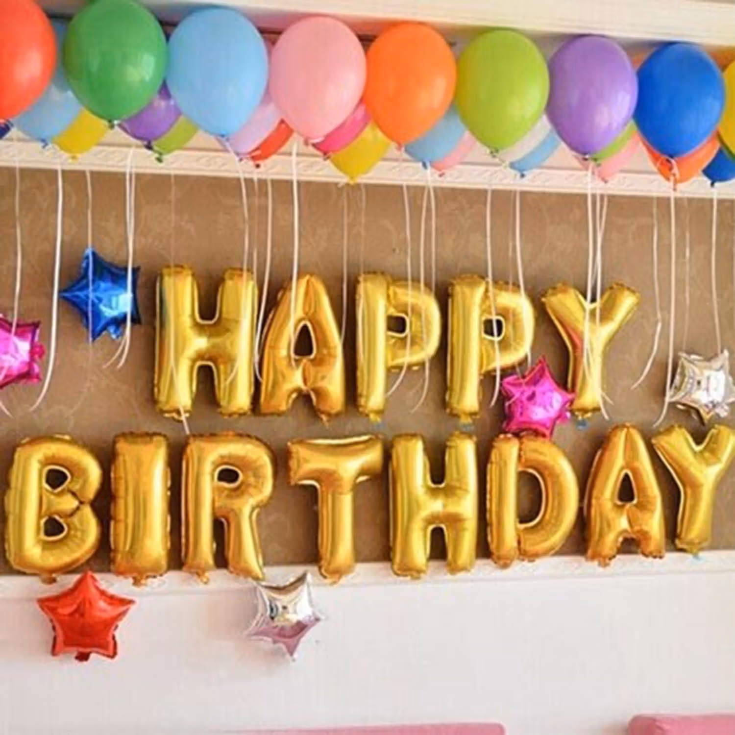 Vibrant Happy Birthday Balloon Decoration Set