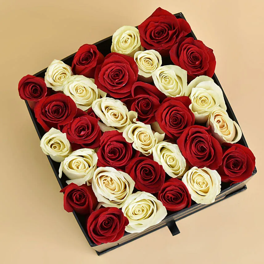 Love Floral Roses with Chocolates For Valentines Day