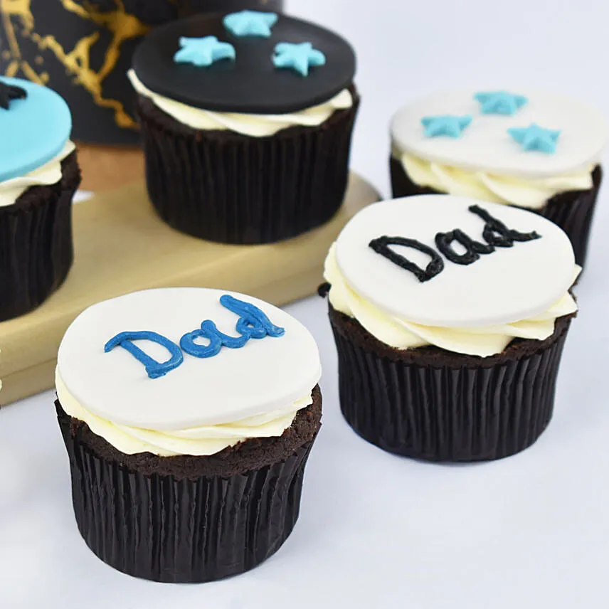 Starry Cupcakes For Dad