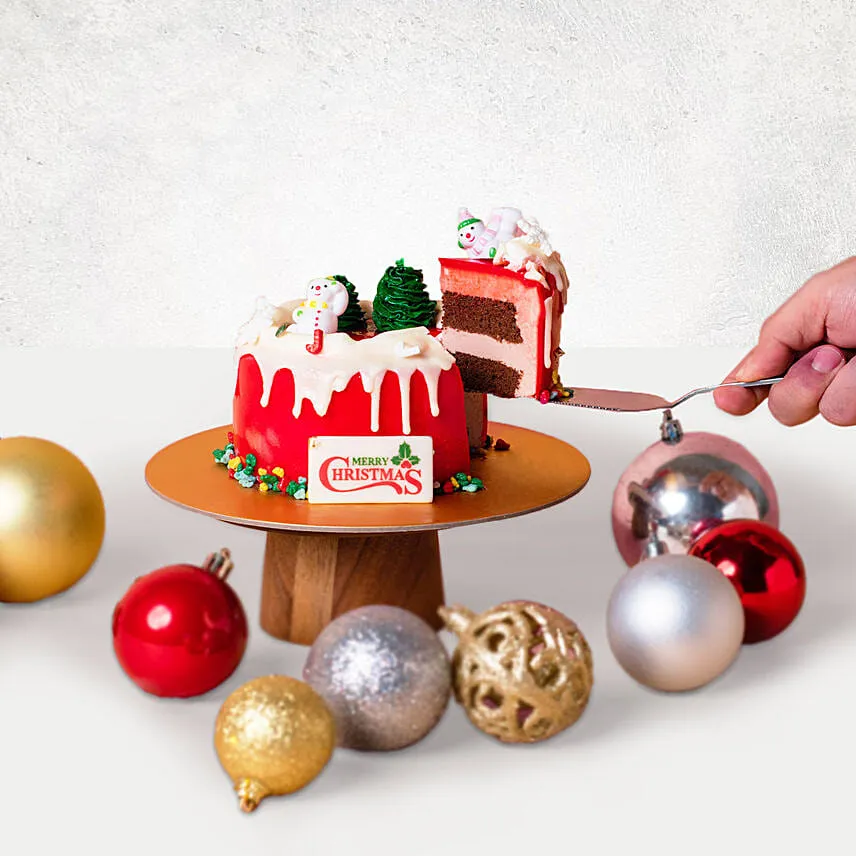 Merry Christmas Chocolate Mousse Cake