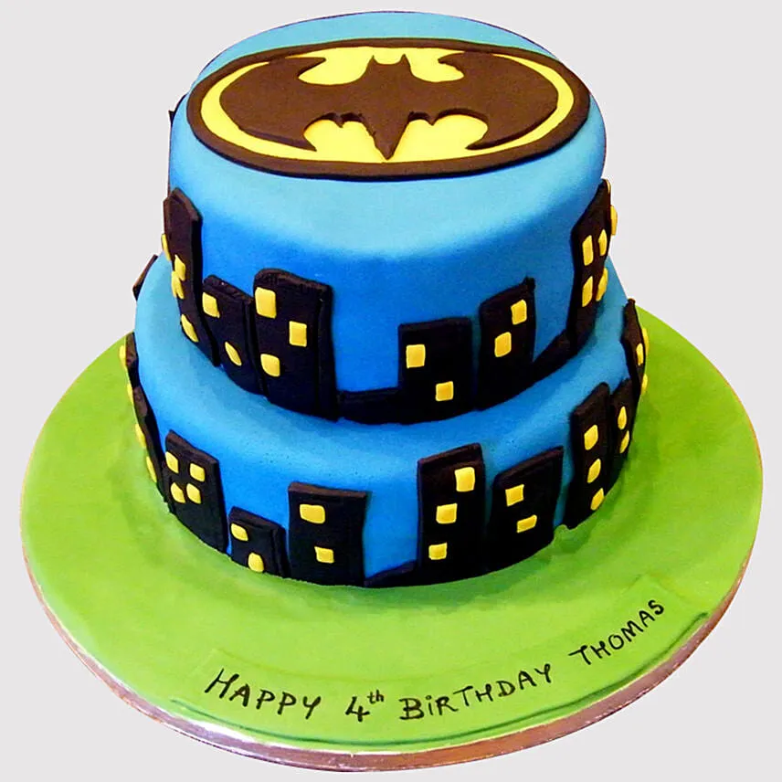 2 Tier Batman Cake