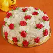 White And Red Roses Designer Chocolate Cake