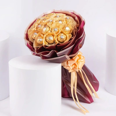 Luxurious Ferrero Rocher Bouquet – Elegant Sweet Gift