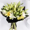 Elegant Yellow and White Lily Bouquet - Perfect for Any Occasion