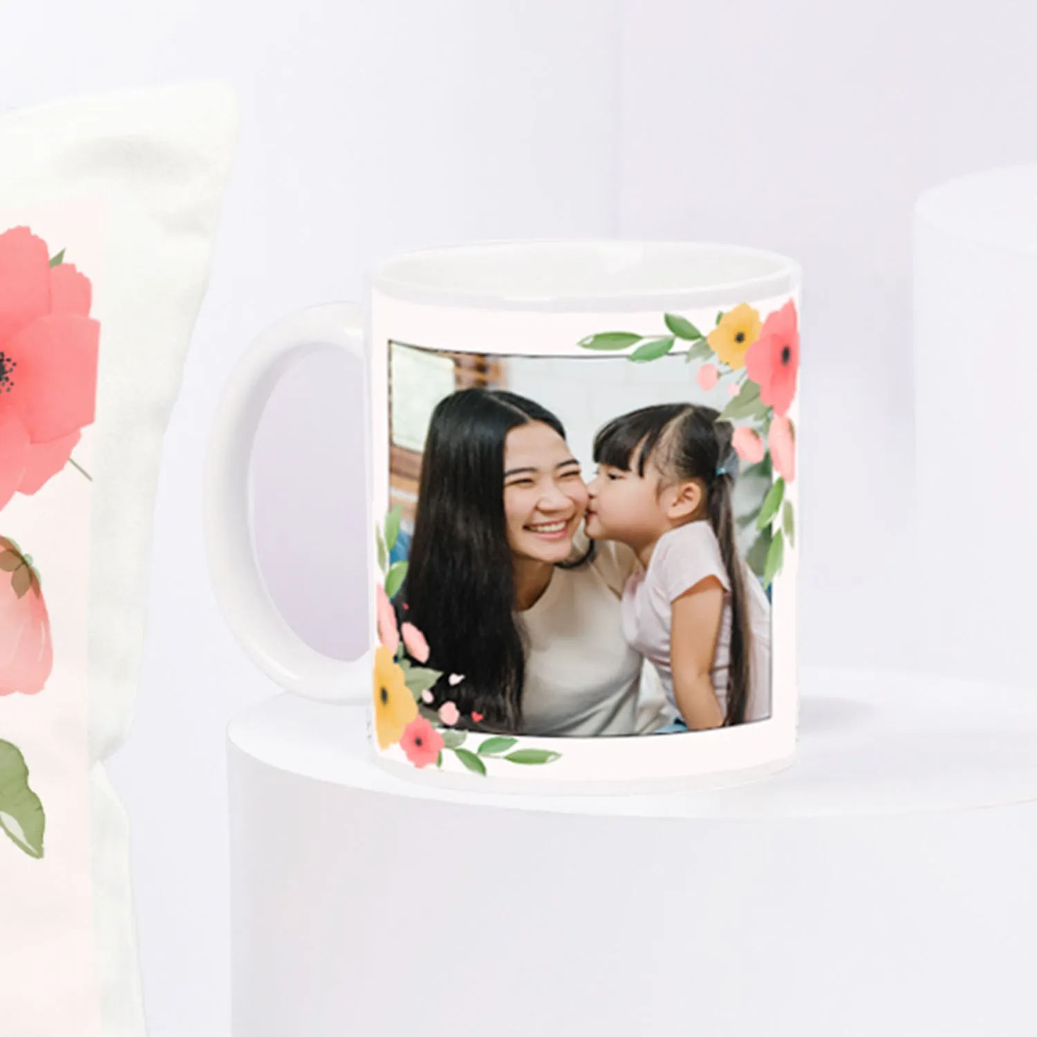 Celebrate Mother's Day with a Personalized Cushion & Mug Set