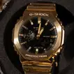 Elegant CASIO G-SHOCK Bright Metallic Watch for Men with Luxurious Rose Gift Box