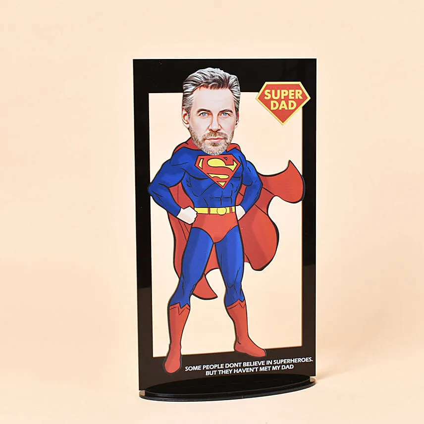 Capture Dad's Superpowers Caricature