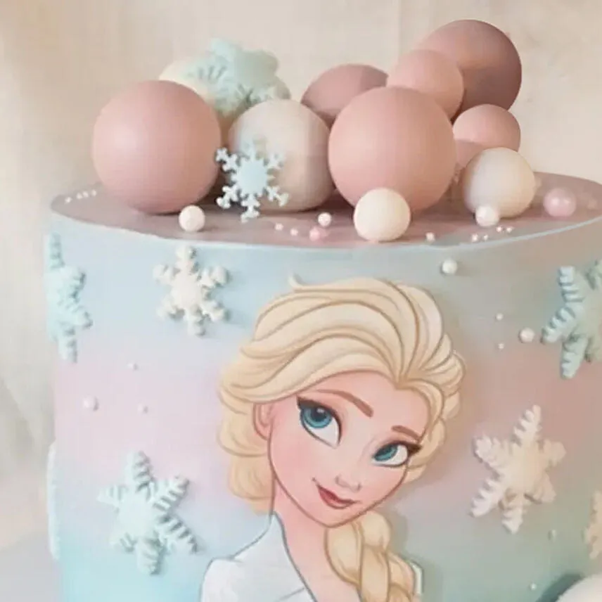 Frozen Princess Theme Birthday Cake