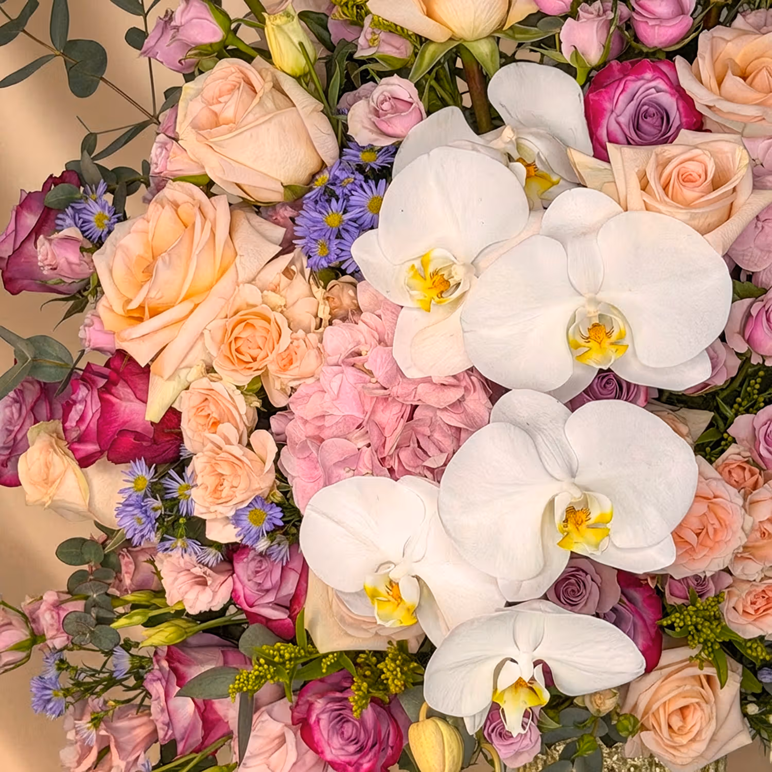 Celestial Garden Grandeur: Luxurious Floral Symphony