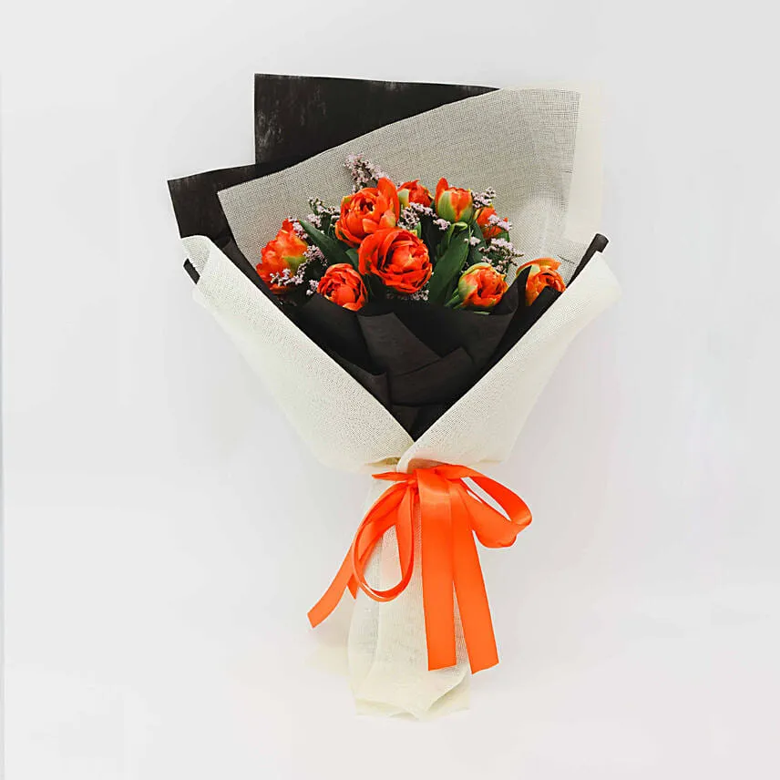 Striking Tulips & Caspier Bouquet