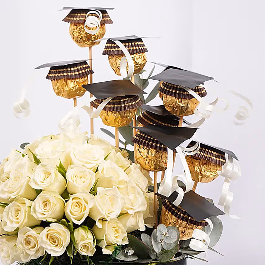 Graduation Vase Arrangement â€“ Convocation Gift