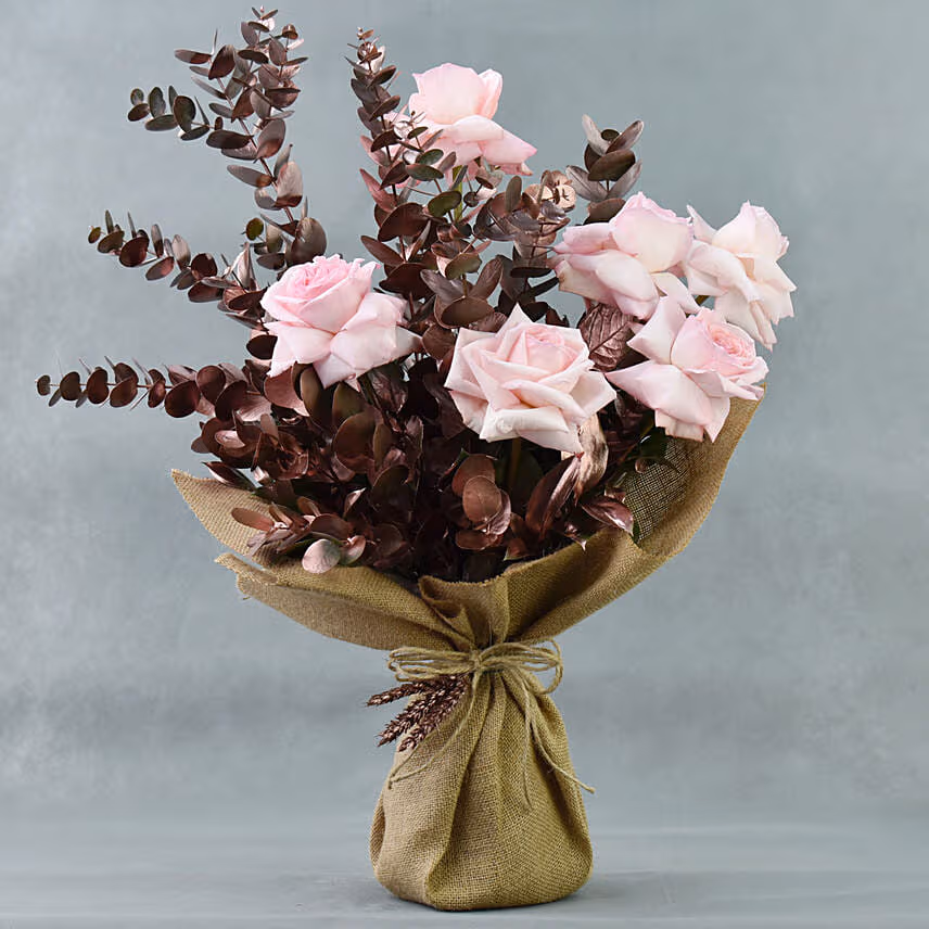 Fragrant Ohara Pink Rose Bouquet for Mothers Day