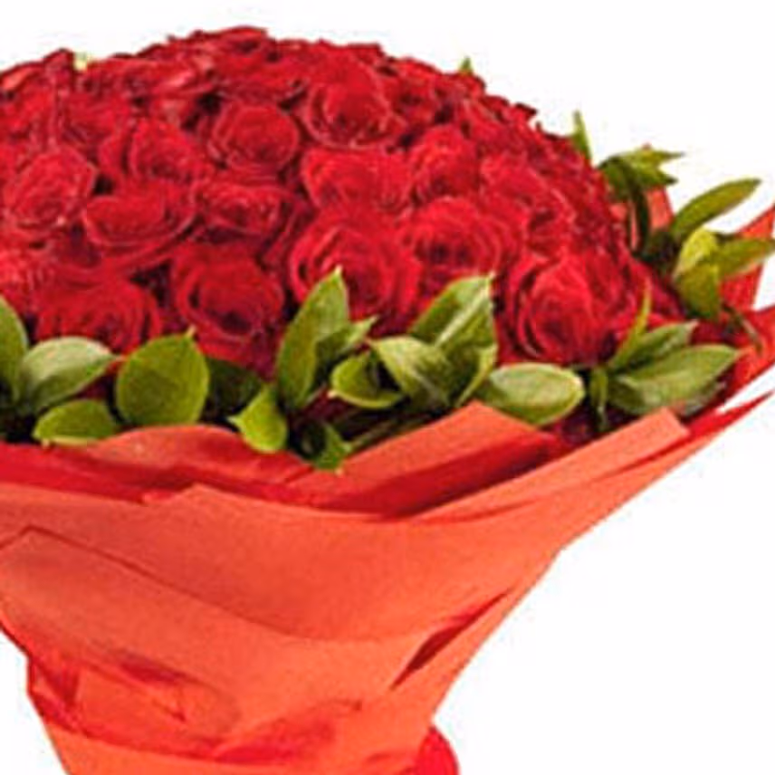 Elegant Bunch Of 50 Roses