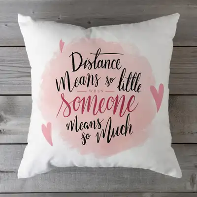 Heartfelt Canvas Cushion - Perfect Gift for Someone Special