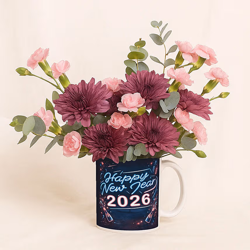 Blossom New Year Mug Arrangement