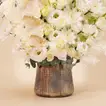 New Year Blessing White Flower Vase 