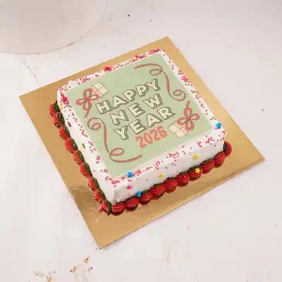 Celebrate the New Year with Our Festive 2026 Cake - Chocolate