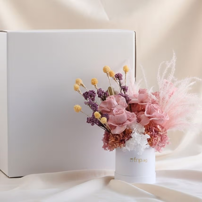 Truly Yours Preserved Flowers Box for Valentine's Day Gift
