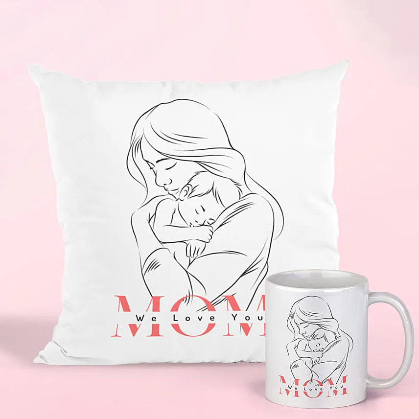 Mother's Day Mothers Love Cushion And Mug