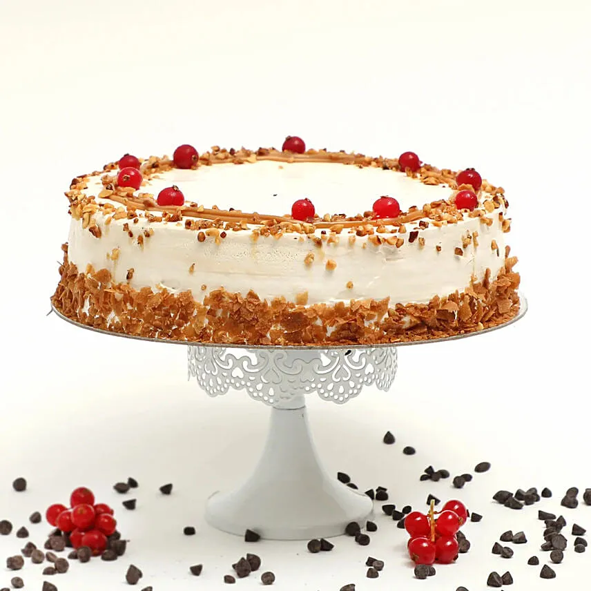 Yummy Butterscotch Eggless Cake 4 Portion