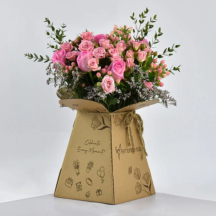 Pretty Pink Rose Bunch