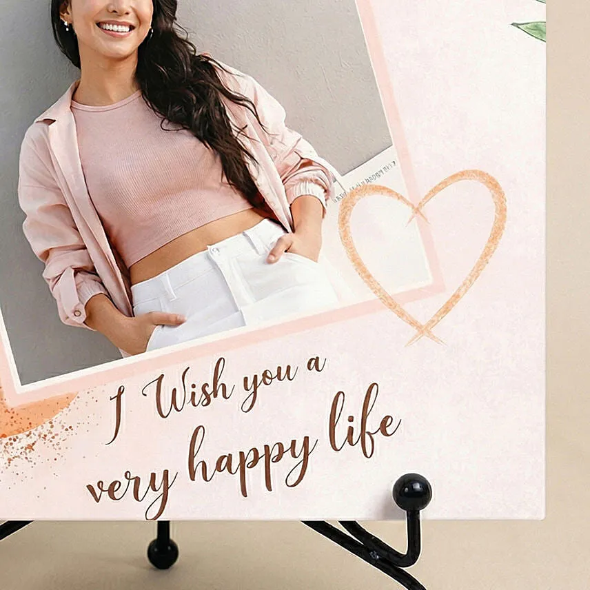 Personalised Happy Birthday Photo Stand