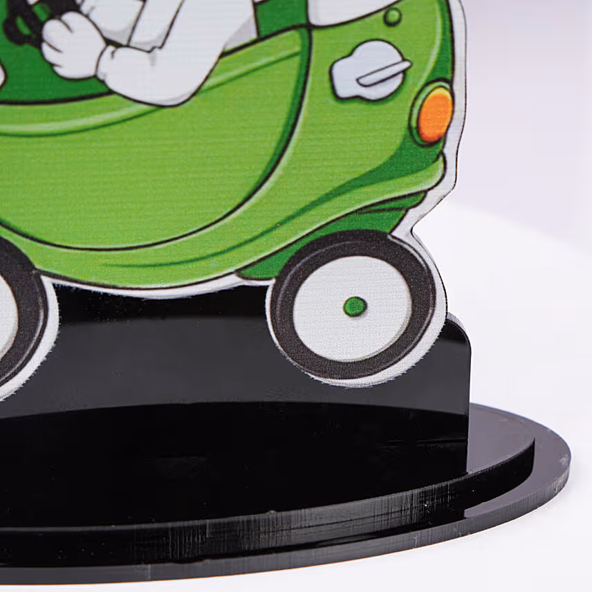 Bunny Ears Car Personalised Caricature