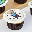 Celebrate with Our 'Best Dad in the World' Vanilla Fondant Cupcakes - Set of 6