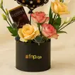 Elegant Graduation Rose Box with Godiva Chocolate and Balloon