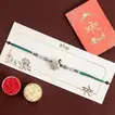 Ethnic Peacock Rakhi With Dryfruits