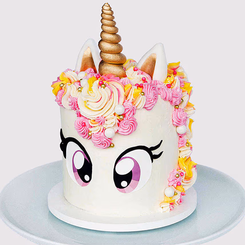 Big Eyed Unicorn Cake