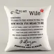 Romantic 'Forever and Always' Printed Cushion for Your Wife