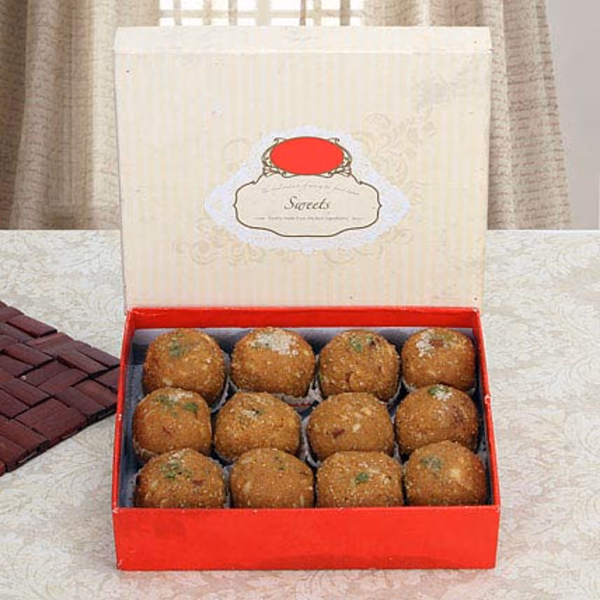 Box of Dry Fruit Besan Laddoo 1Kg