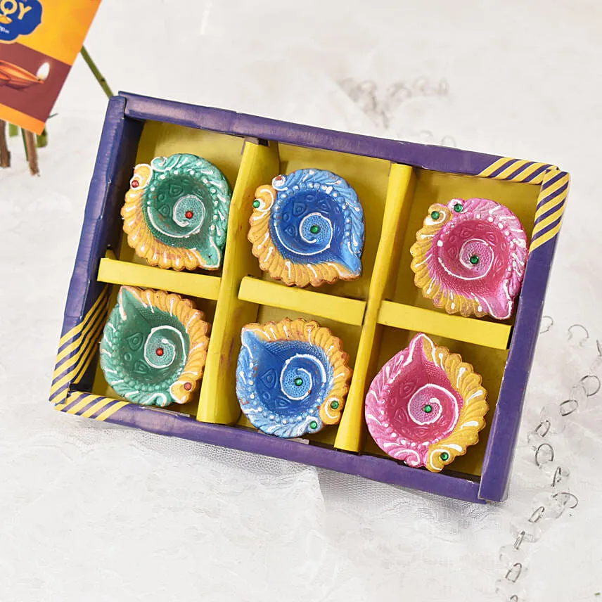 Sparks of Joy Diwali Flower Bouquet and Diyas