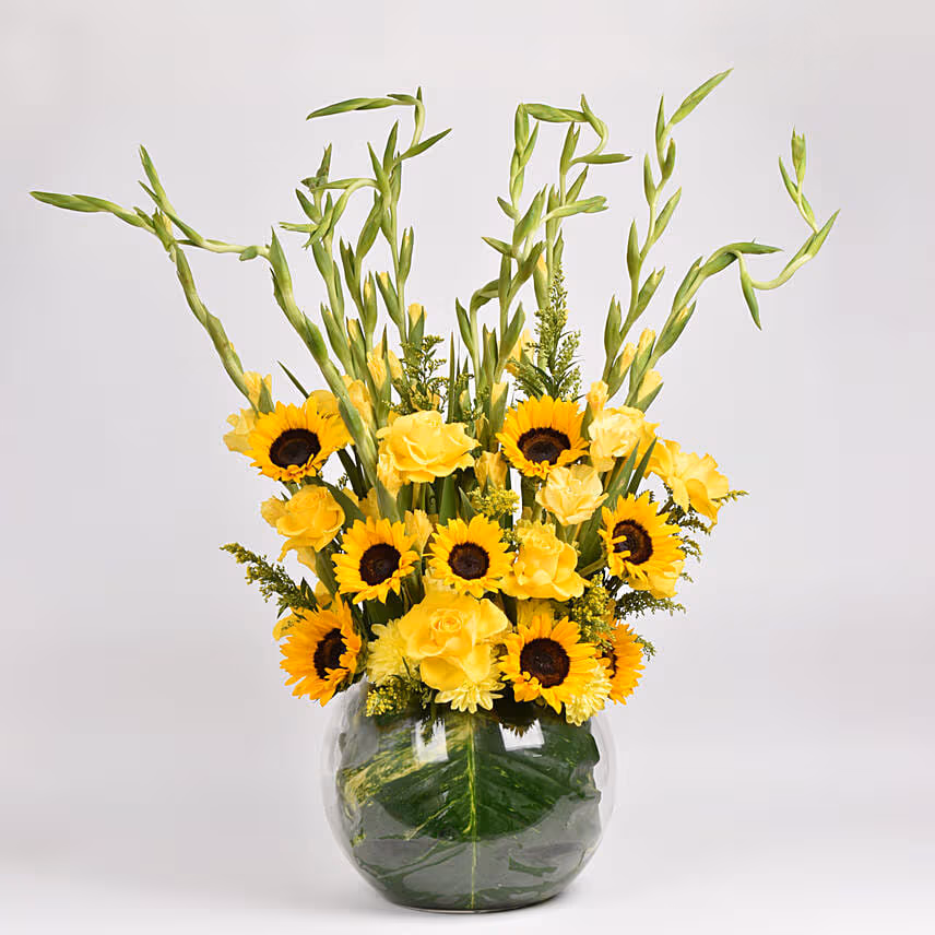 Gladiolus Mixed Flower Arrangement