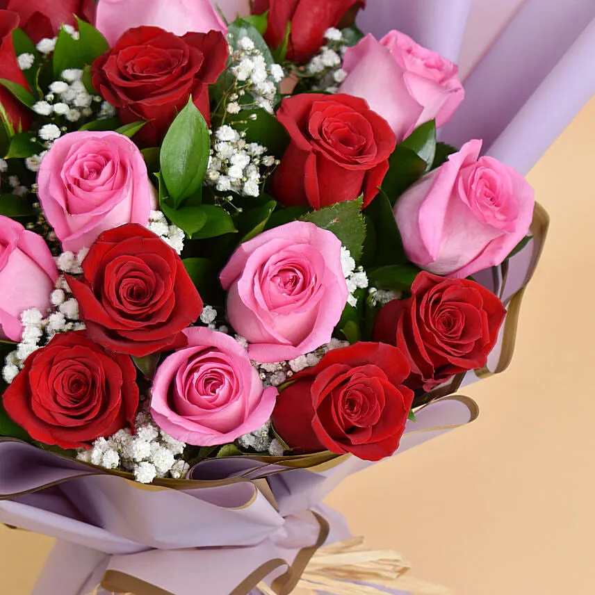 Love Expressions Pink And Red Roses Bouquet