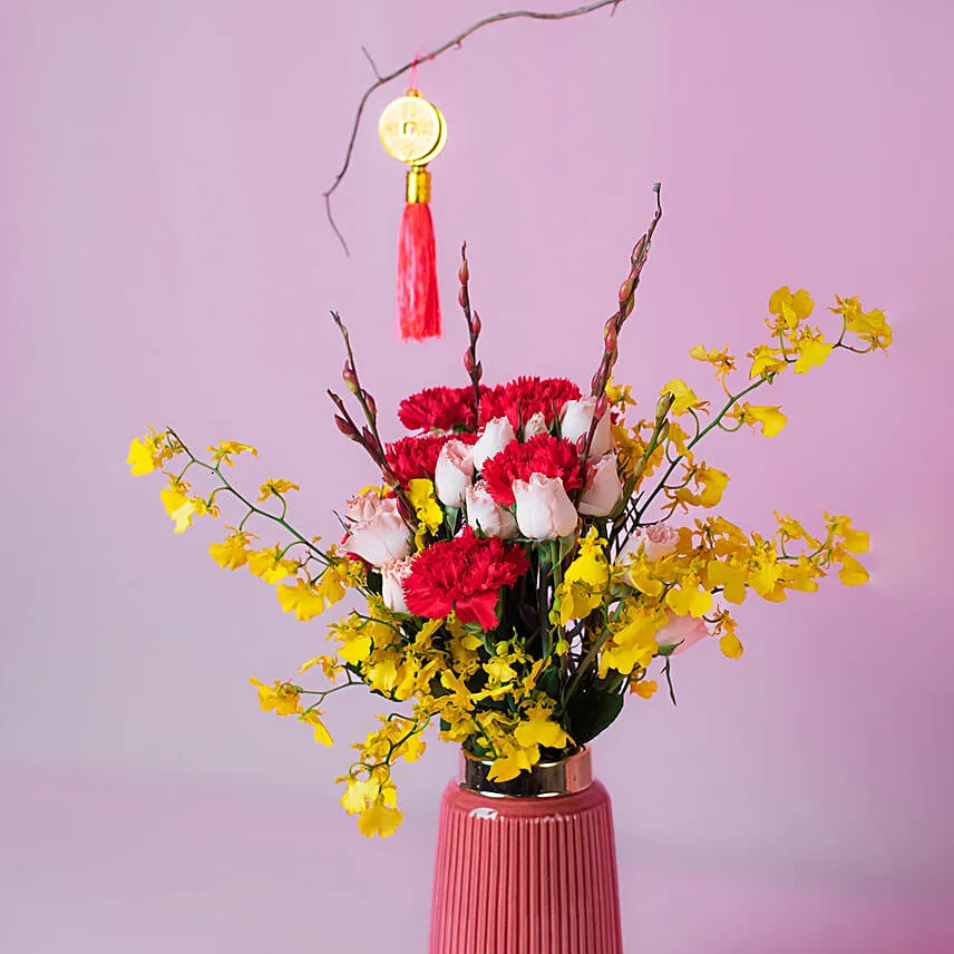 Joyous Wishes Floral Arrangement