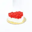 Delightful Heart-Shaped Chocolate Rose Cake - Half Kg