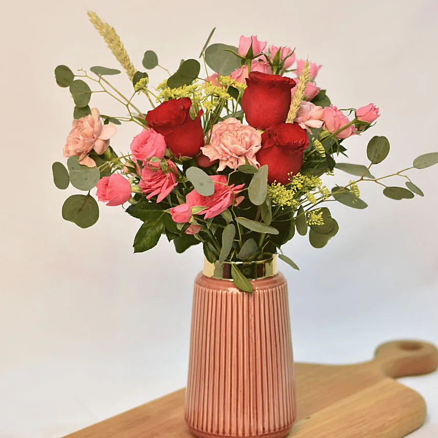 Charming Floral Arrangement In a Vase