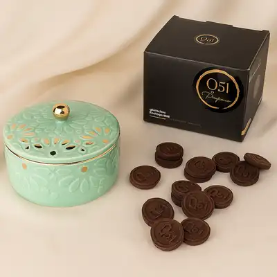 Teal Bukhor Midnight Roses - Luxurious 20-Piece Incense Set