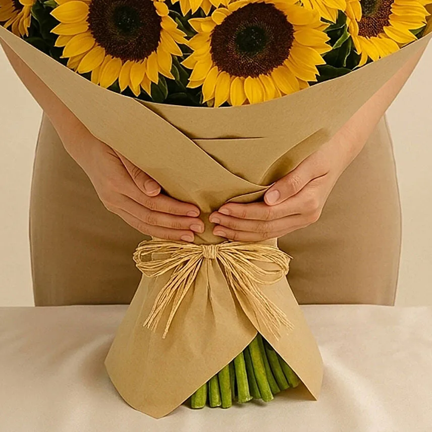 Sunny Hill 20 Sunflowers Bouquet