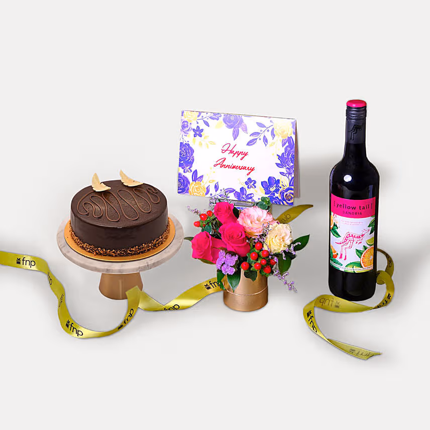 Anniversary Wishes Gift Arrangement