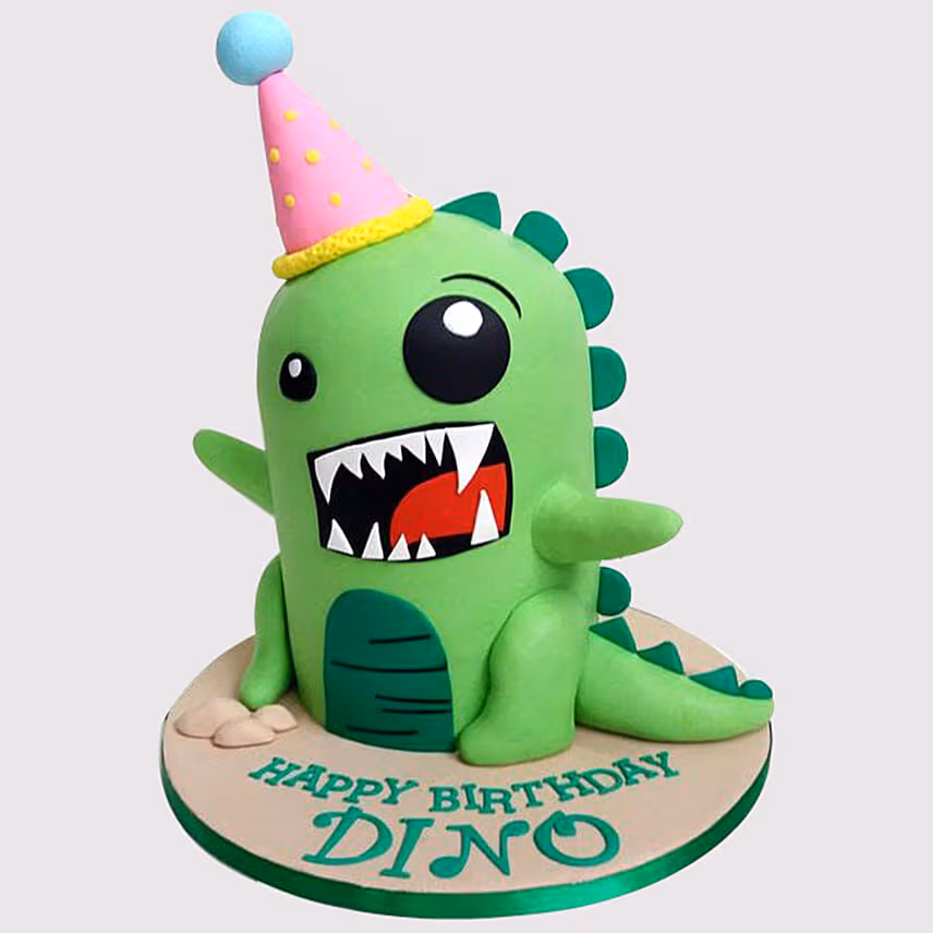 Rawring Dinosaur Vanilla Cake