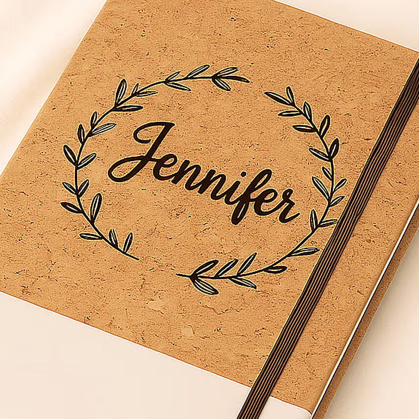 Personalized A 5 Cork Cover Notebook