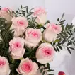 Elegant Valentine's Day Arrangement with 15 Light Pink Roses