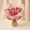 Birthday Wishes Carnations Hand Bouquet