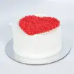 Heart-Shaped Red Velvet Mono Cake - Perfect for Two