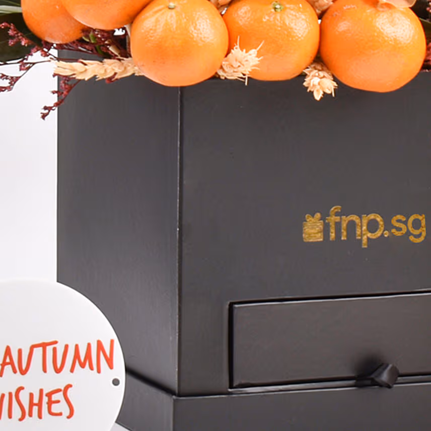 Joyful Mid Autumn Wishes In Black Box