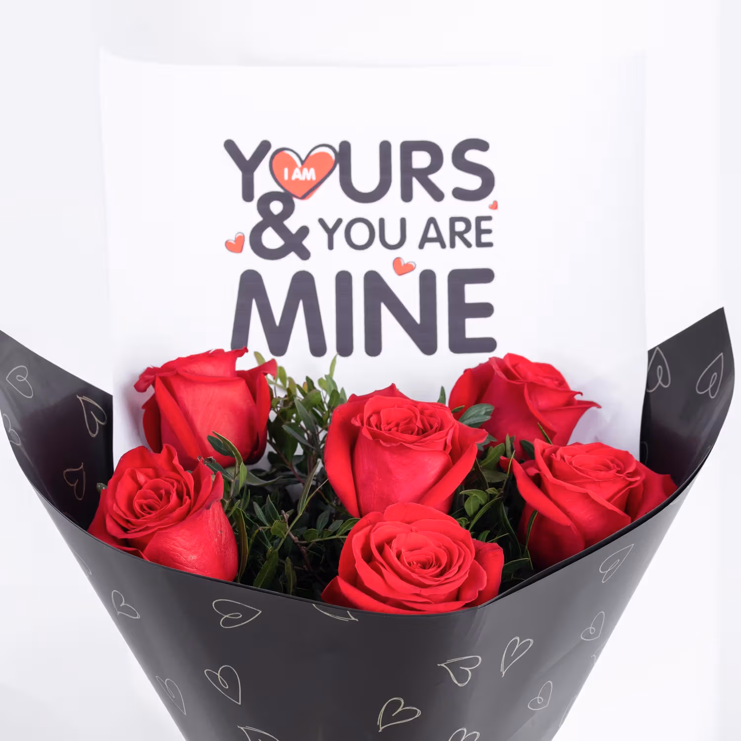 6 Roses Hand Bouquet